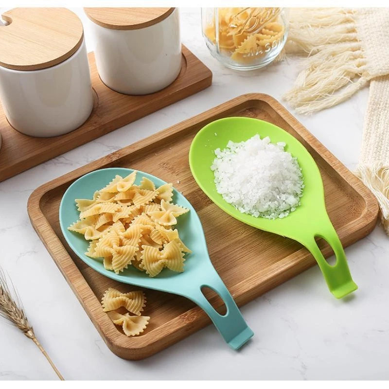 Silicone Spoon Holder Rest Pad Kitchen Utensils Spatula Eggbeater Heat Resistant Placemat Tray Insulation Mats Kitchen Tools