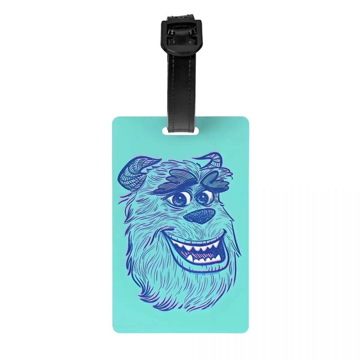 Custom M-Monsters Anime University Luggage Tag Travel Bag Suitcase Privacy Cover ID Label