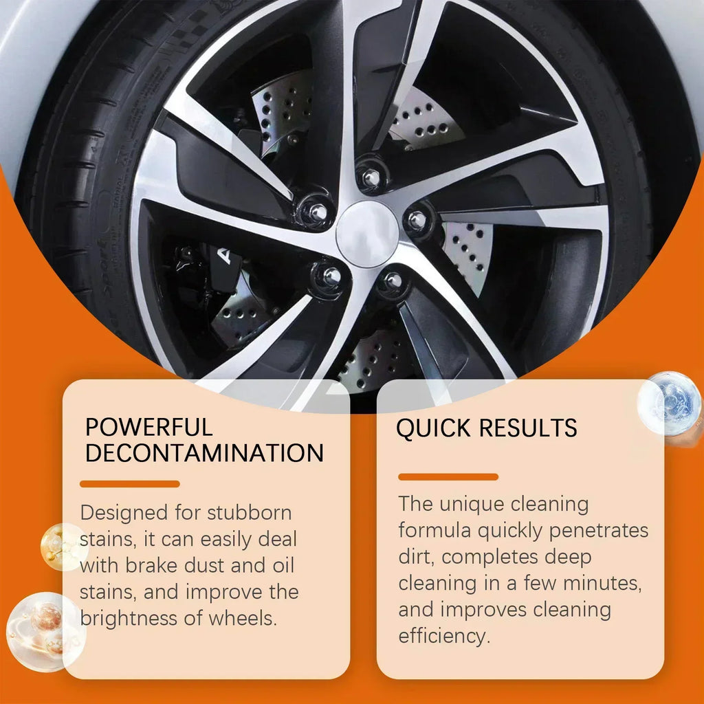 1Pcs Car 100ml Tire Stain Removal Liquid Wheel Surface Cleaning Spray Professional Rim Dust Wash Gloss Enhancer Tool Accessories