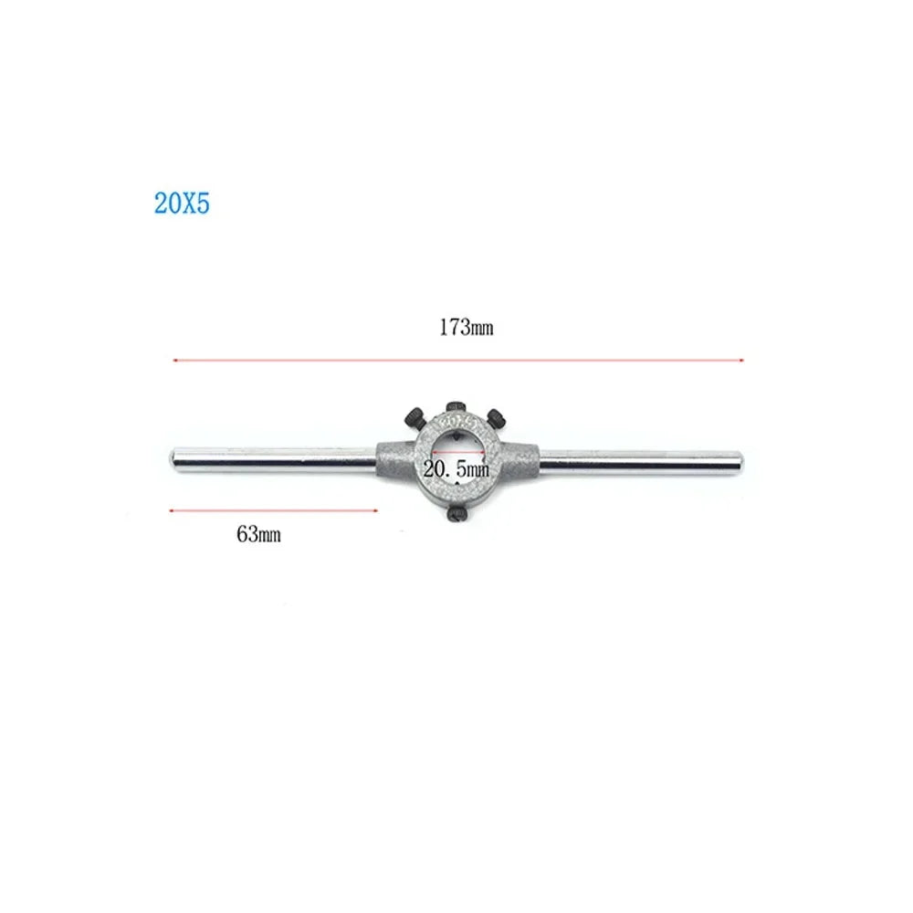 Round Die Wrench Adjustable Manual Die Wrench Holder Circular Die Handle Hand Tool For Dies Threading Tools