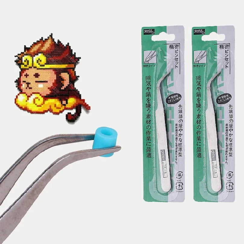 2.6mm Hama Beads Tweezers Hama Bea Clip Patterns for Fuse Beads Perler Beads Tool Iron Jewelry Bead Accessories Toy for Children