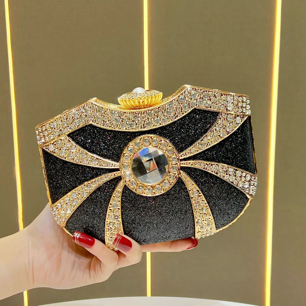 Women's dinner bag High-end temperament handbag Fashion handbag Crossbody bag Diamond dinner bag