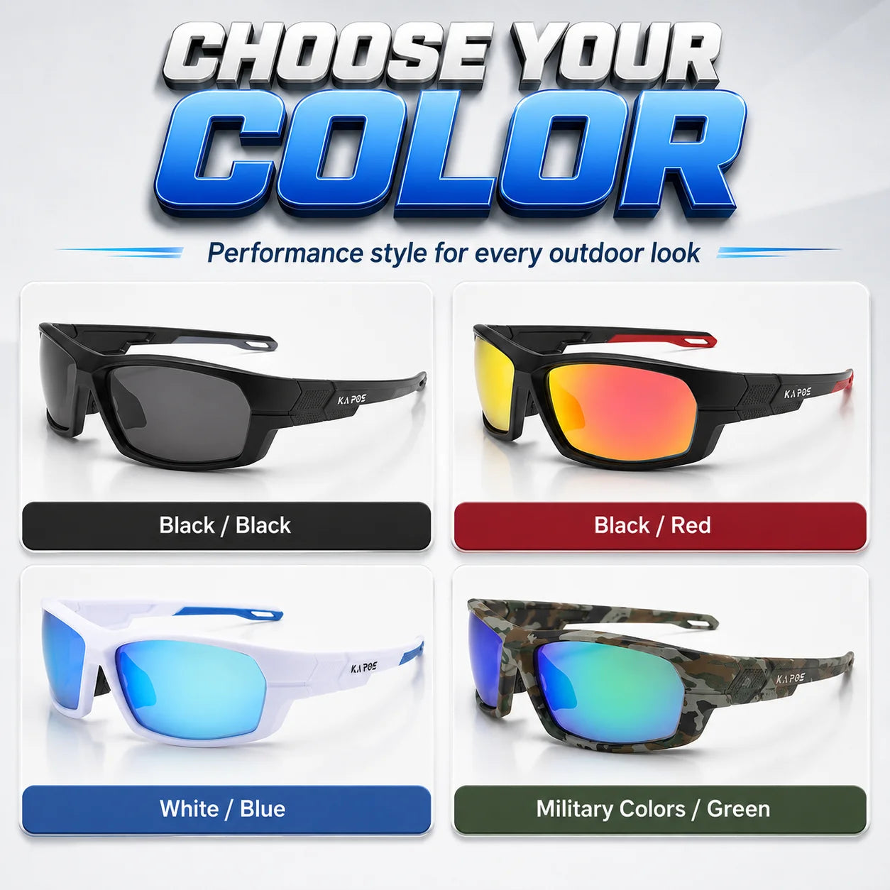 2026 COOLMEN Polarized Anti Glare Sunglasses Men UV400 Outdoor Sports Eyewear for Fishing Cycling Hiking with Box YZ41