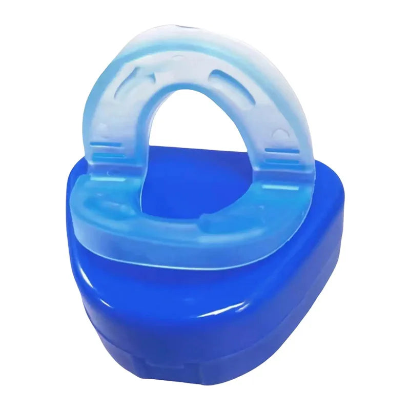 Anti Snoring Mouthpiece Double Layer Soft Rubber Relieving Molars Anti-snoring Device  Reusable Snore-stopping Tooth Protector