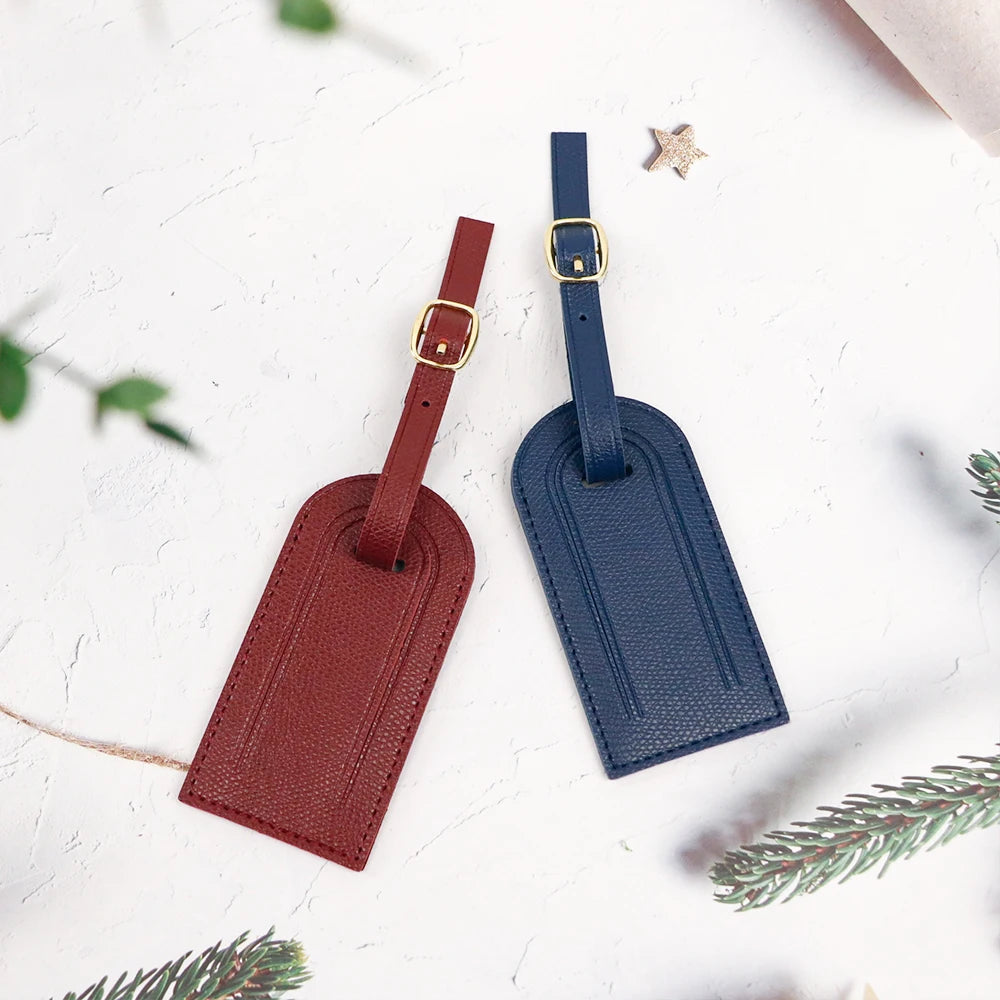 Customized name PU leather ladies' handbags, luggage tags, pendants, anti-loss luggage tags, luggage accessories