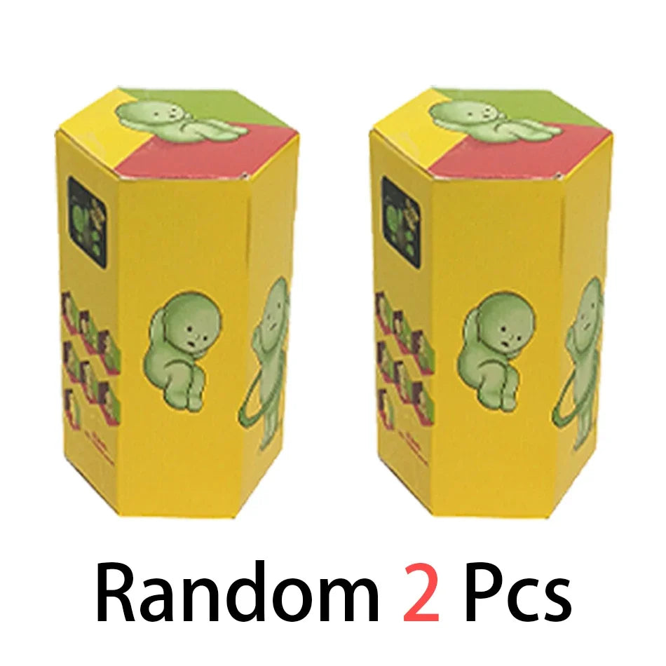 5 Multiple Series Noctilucent Green Doll Blind Mystery Box Action Figures Decoration Desktop Model Toy For Gift Surprise