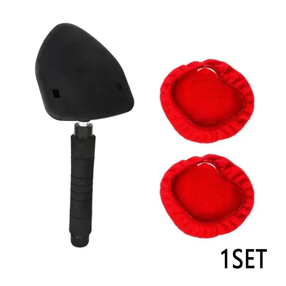 1 Set Car Windshield Long Handle Cleaning Tools Car Window Telescopic Handle Clean Brush Auto Soft Towel Brushs Car Accessories
