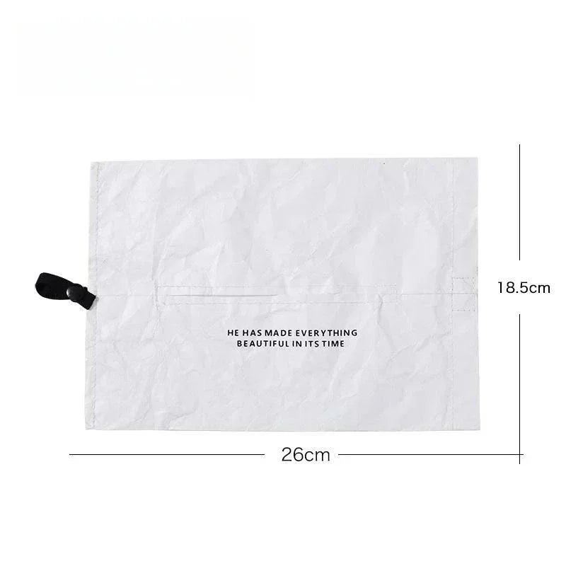 2026 Creative Tissue Box Car Tissue Holder Tissue Cover Box Textiles Cloth Storage Bag for Home and Car Use Car Accessories