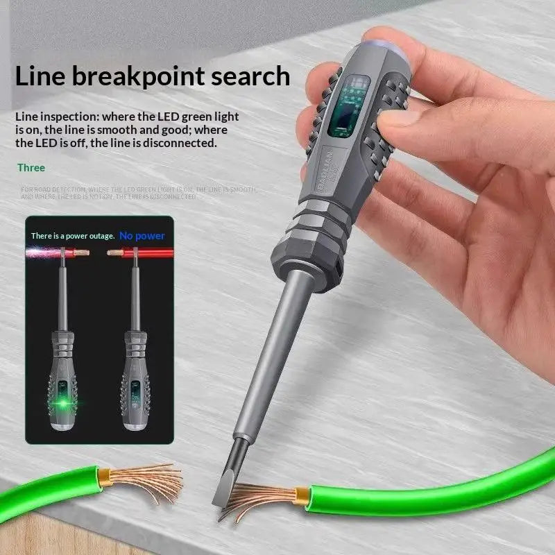High Torque Strong Magnetic Voltage Test Pen Screwdriver For Electricity Detection 2-in-1 2pc Screwdriver Electricity Detector