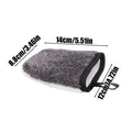 1PC Car Wash Polyester Yarn Gloves Thick Car Cleaning Mitt Wax Detailing Waterproof Brush Auto Care Double-faced Glove