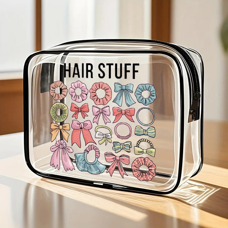 Medicine Cosmetic Bag Women Large Capacity Travel Organizer Easy Wipe Clean Toiletry Pouch Daily Use Trip Toiletry Travel Bag