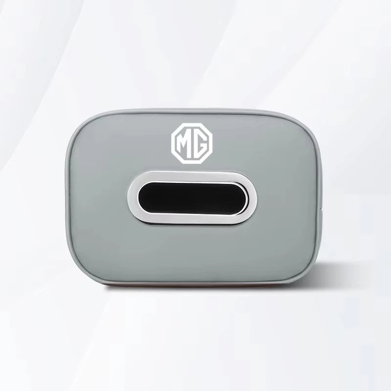 Leather Car Tissue Bag Back Seat Sun Visor Armrest Tissue Box Compatible MG ZS GS MG3 MG5 MG6 MG7 GT Cyberster