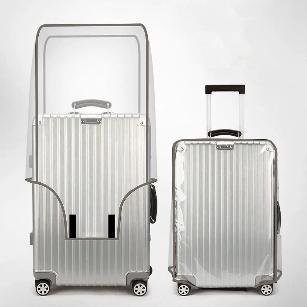 16-28 Inch Travel Luggage Cover PVC Transparent Luggage Protector Cover Waterproof Dustproof Suitcase Protector Cover Luggage