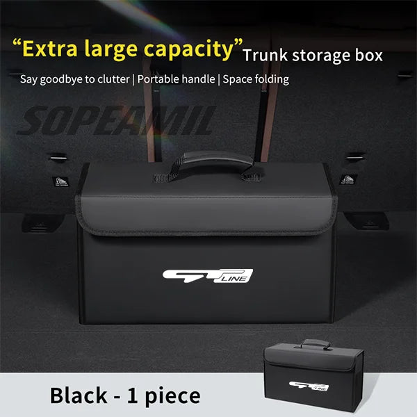 Car Trunk Organizing And Storage Box For Kia K2 K3 K5 K7 Rio Sportage Niro Picanto Stinger Sorento Carens Carnival Cerato VENGA