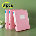 3pcs Large Capacity Plastic File Boxes for Office Use - Document, Personnel Records, Financial Accounting, and Invoice Storage