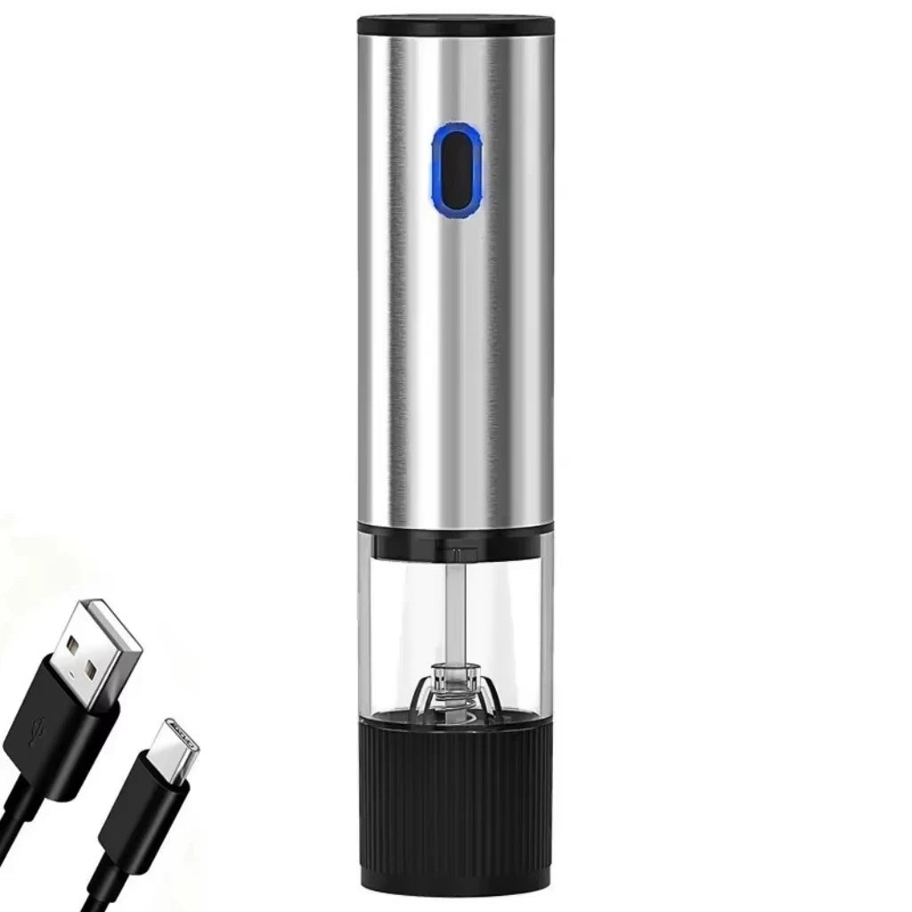 Electric Salt and Pepper Grinder Rechargeable Automatic Mill Shaker Adjustable Coarseness Kitchen Spice Tools