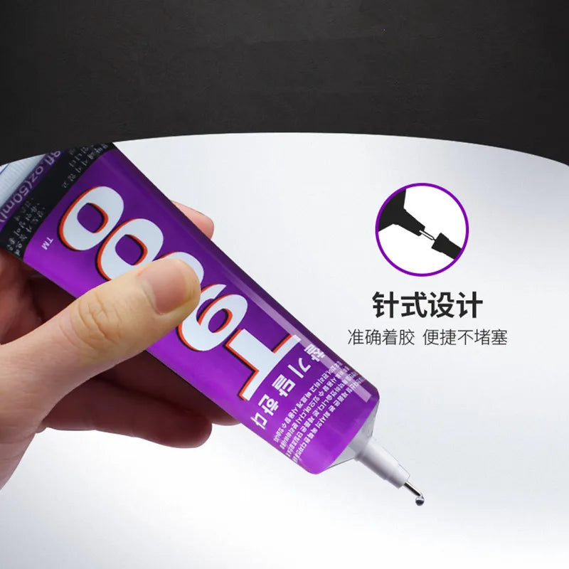 T9000 Glue Adhesive Transparent Black Soft Flexible Sealant For Mobile Phone Screen LCD Frame Repair Jewelry Craft Tools