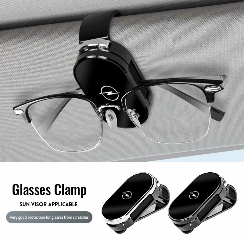1Pcs Car Sun Visor Glasses Storage Clip Sunglasses Holder For Opel Astra Corsa Frontera Mokka Grandland Insignia Zafira Karl