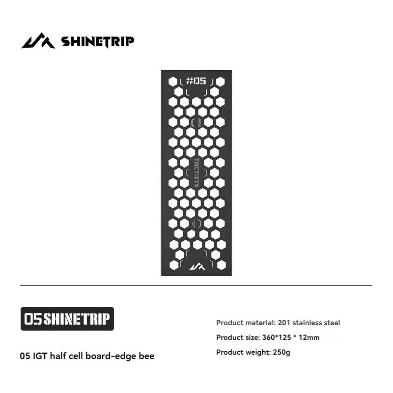 ShineTrip Stainless Steel IGT Modular Insert Panel—DIY Tactical-Style Expansion With Ambient Appeal