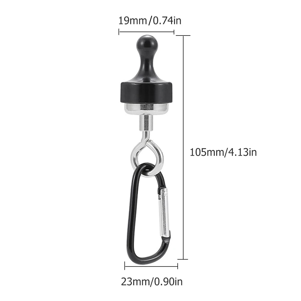 Hanging Carabiners Pulling Force Mini Magnetic Hooks Heavy Duty Multipurpose for Outdoor Hanging Camping Light