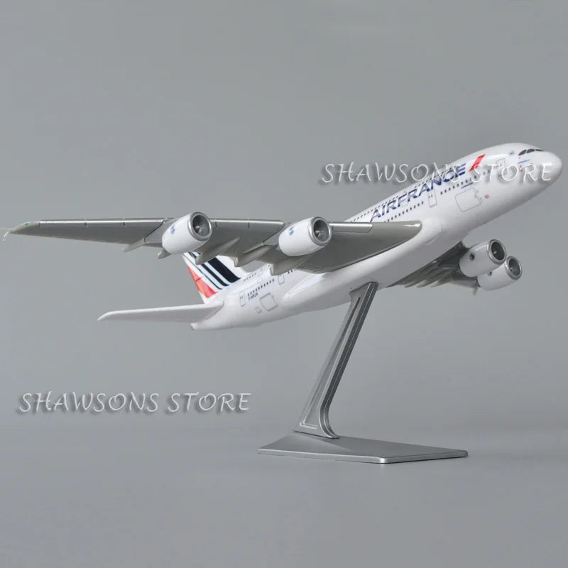 1:250 Scale Model Plane Toy Airbus A380 Aerobus Air France Airliner Aircraft Miniature Replica Airplane