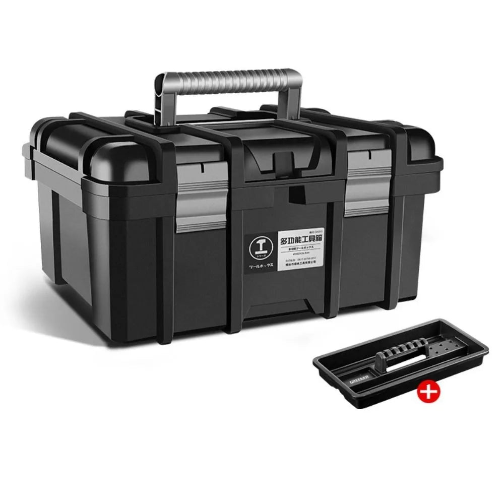 Portable Toolbox Storage Box 22 Inch Large Capacity Suitcases Hardware Parts Box Multi-function Tool Organizer Garage Workshop