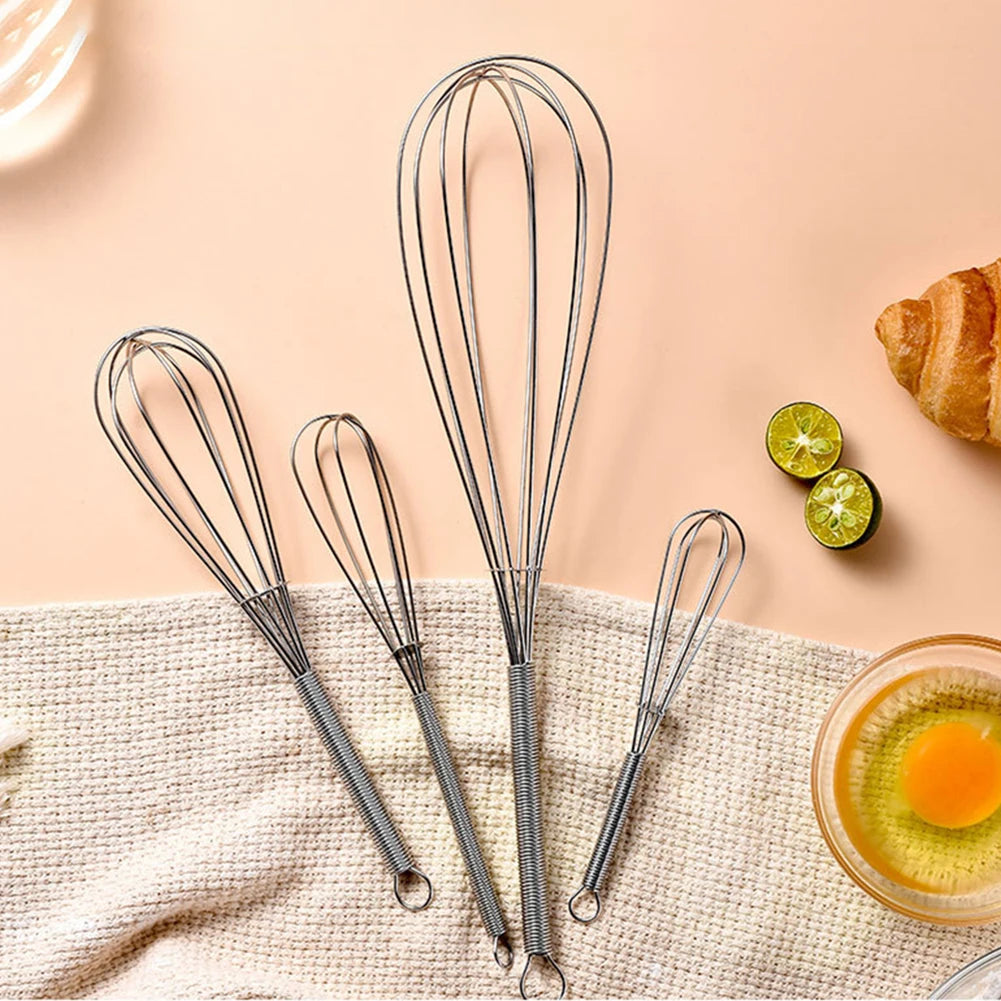 Balloon Wire Whisk Stainless Steel Hand Mixer Cream Egg Stirrer for Mixing Whisking Beating Stirring