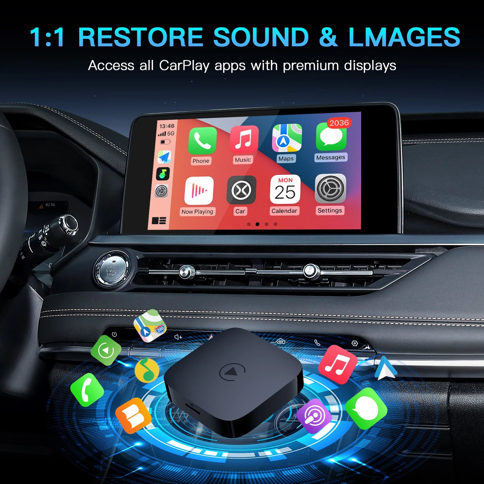 HongQi HS5 H5 H9 CARABC CB12 carbitlink easy connection smartlink adapter convert to CarPlay & Android Auto smart box carbit