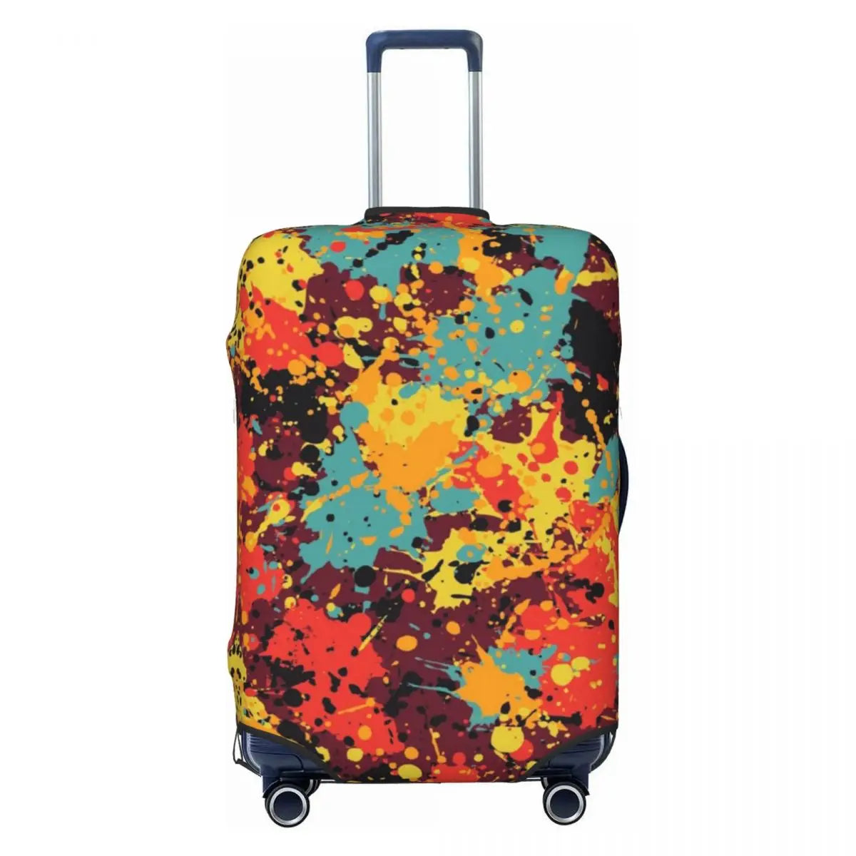 Custom Colorful Abstract Graffiti Camouflage Pop Art Suitcase Cover Dust Proof Travel Luggage Covers for 18-32 inch