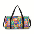 Puppy Large Capacity Luggage Bag  for Boy and Girls Best Gifts 2D Flat Cartoon Travel Duffels Hand Bag for Children