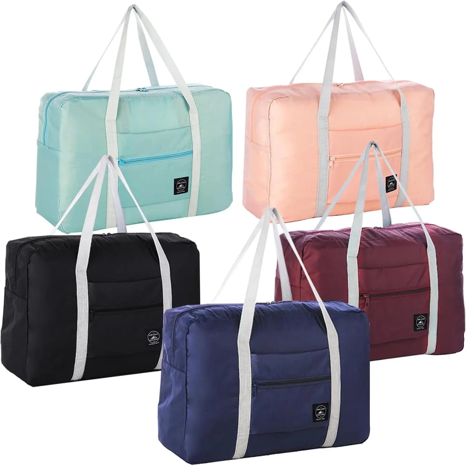 Travel Bag for Women Men Foldable Duffel Bag Carry on Luggage Tote  Sports Gym Bag Nylon Weekender Overnight Bag Hospital Bags