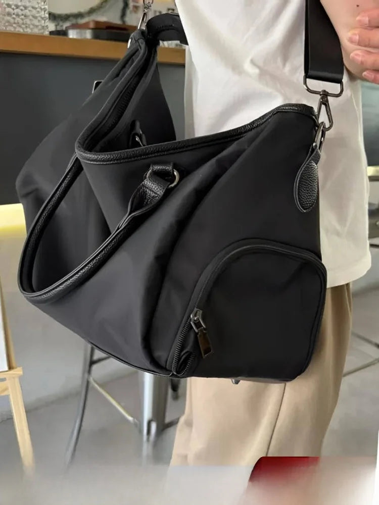 Soft Shoulder Bag Unisex Travel Sports Fitness Crossbody Handbag Oxford Cloth Material No Pull Rod Summer 2025