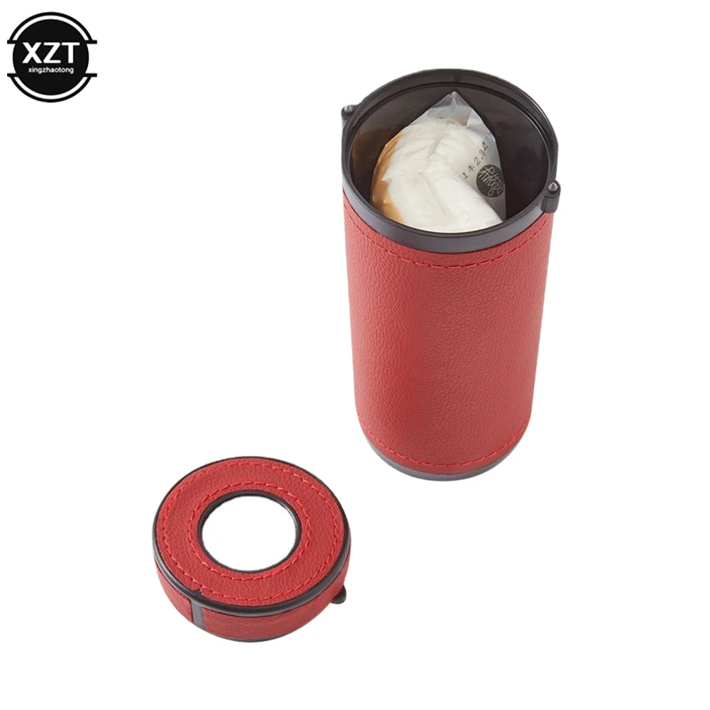 1pc Multifunction Car Tissue Box Cover Holder Auto Round Paper Tube Safety Broken Window Tissue Cup Auto Interior Accessories