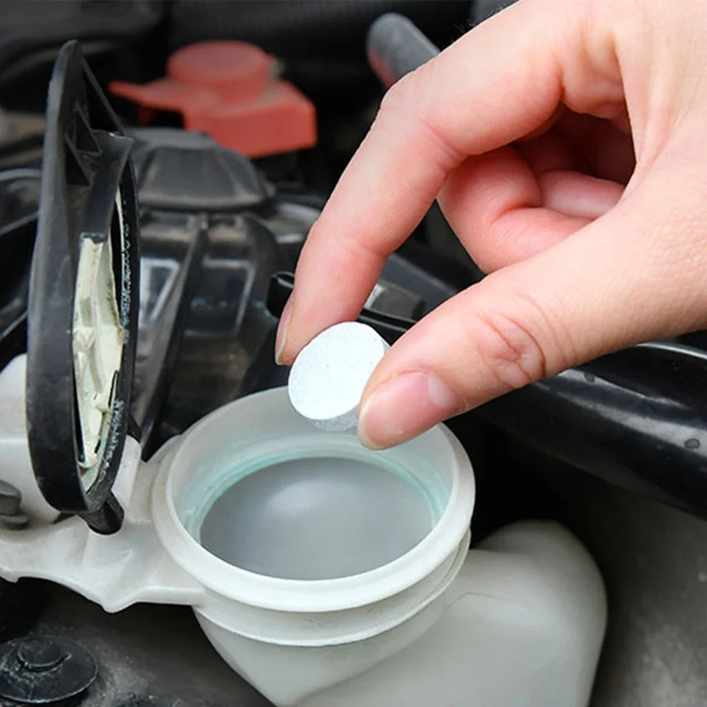 30/80PCS Windshield Cleaner Effervescent Tablet Solid Cleaning Agent Wiper Oil Film Remover Household Toilet Cleaning Tablet