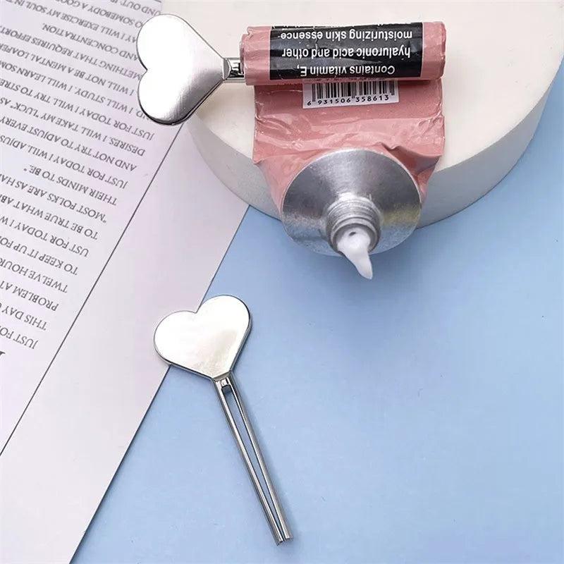 Stainless Steel Manual Tube Squeezer Metal Roller Key Toothpaste Hand Cream Dispenser Practical Bathroom Household Accessories