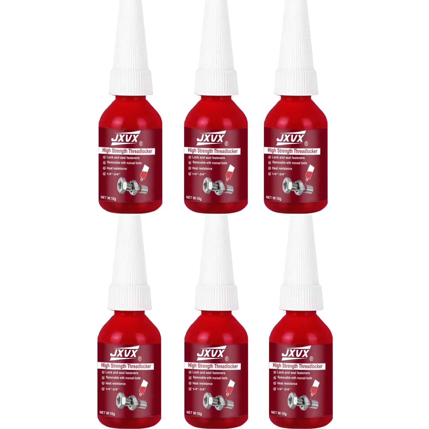 10 ml Blue/Red Threadlocker, Removable, Universal, Thread Sealant, Screw Adhesives, Threading Agents, High Strength Anaerobic Ad