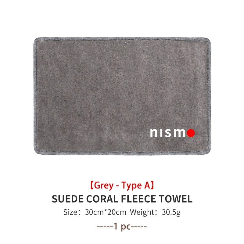 For Nissan Car Washing Towel Cleaning Cloth Quick Drying Windows Wiping Rags Nismo Almera Juke Qashqai Tiida X Note Teana 350Z