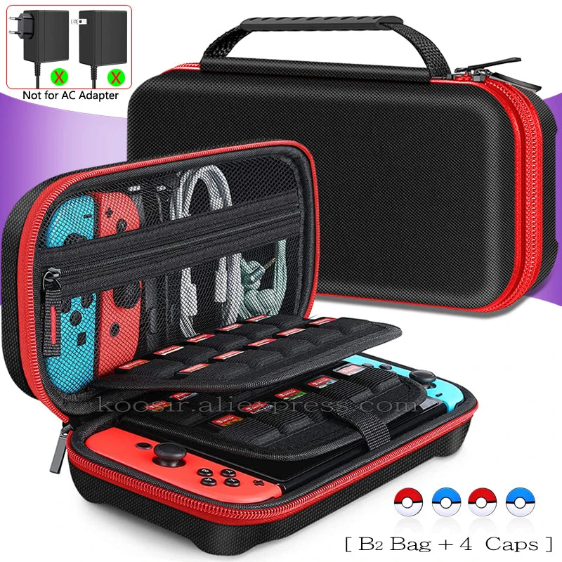 Nintend Switch Large Storage Bag SwitchOLED Portable Carrying Case Anti-Scratch Oxford Cloth Travel Bag for Nintendo Switch OLED