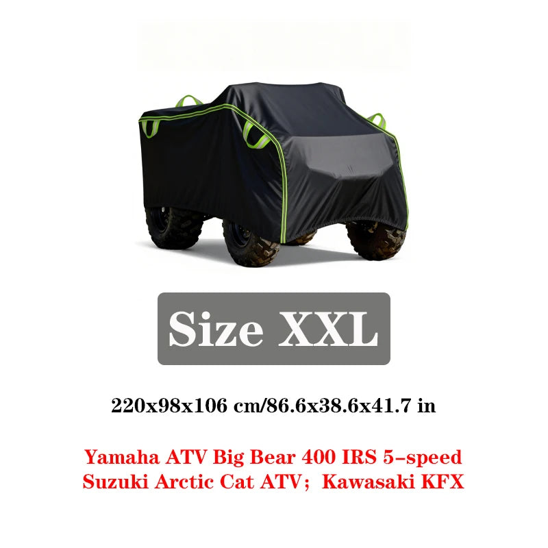 Quad Bike ATV Cover Universal Dust UV Protector for Motorcycle Scooter Kart Motorbike for Polaris Hisun Yamaha Can-Am CFMOTO
