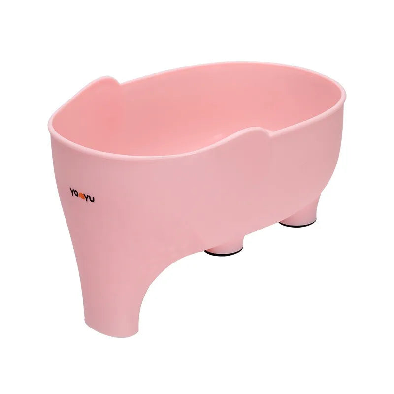 Sink Strainer Elephant Drain Basket Fruit Vegetable Washing Basket Hanging Drainer Rack Multipurpose Kitchen Storage Accessories