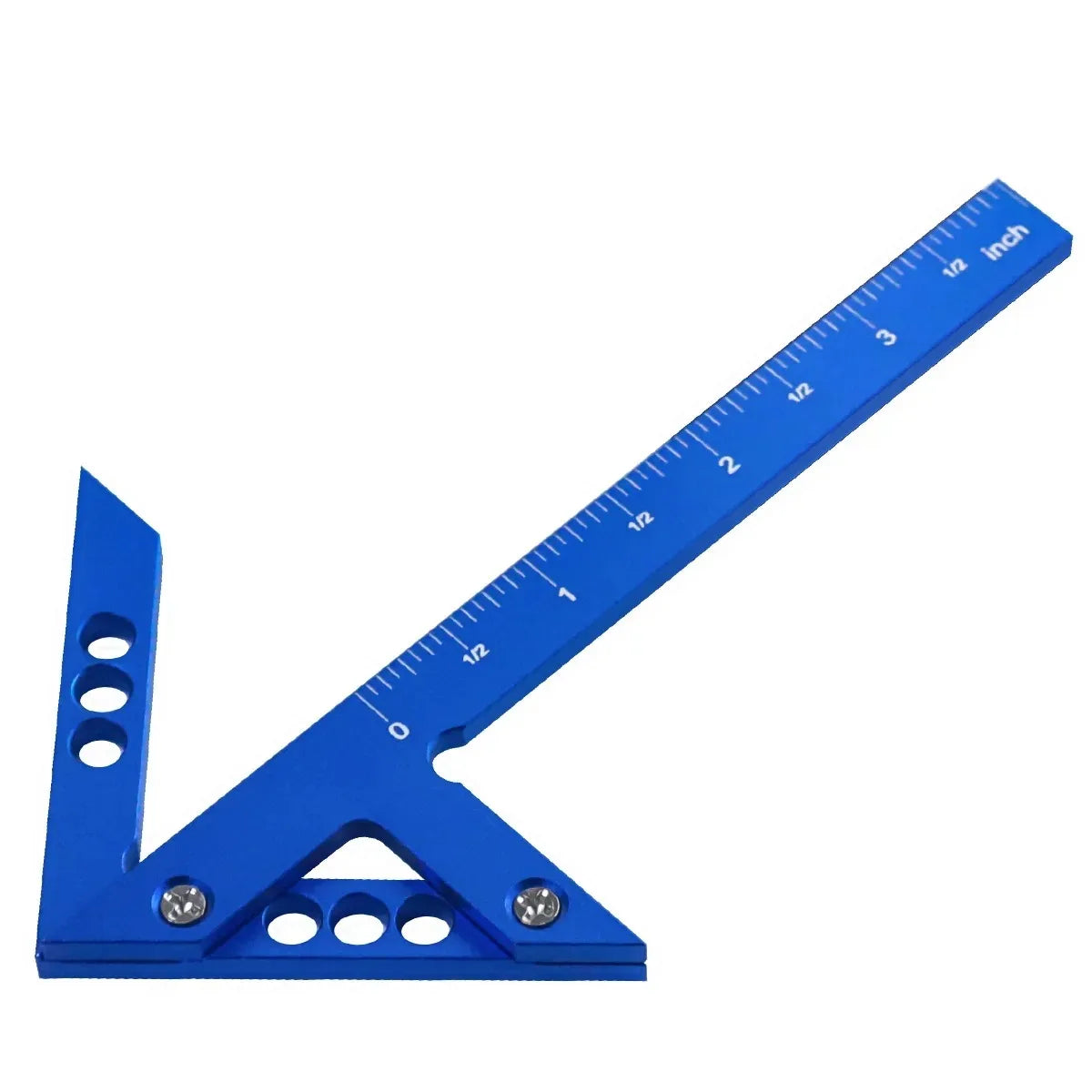 45/90 Degree Center Finder Woodworking Square Right Angle Line Gauge Aluminum Center Scribe Carpenter Ruler Wood Measuring Tool