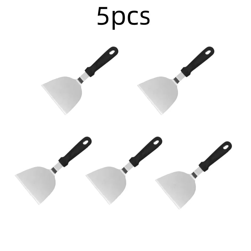 Stainless Steel Metal Griddle Spatula Hamburger Scraper Pancake Great for BBQ Grill