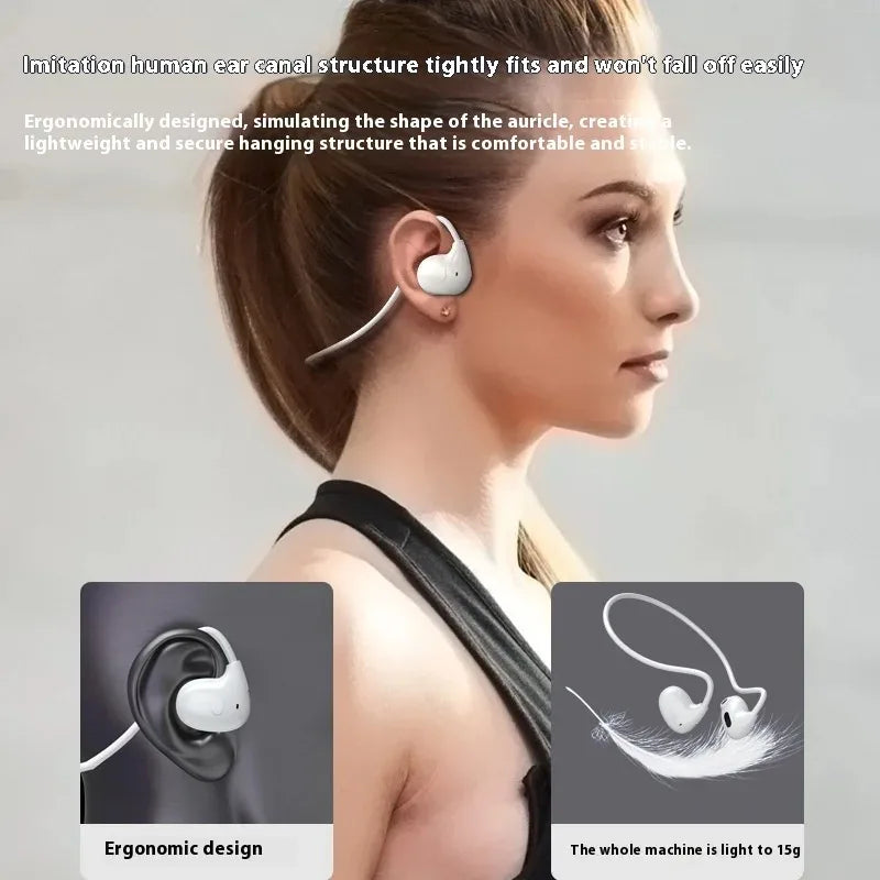 New Sport Bluetooth 5.3 Headphone Wireless Open Air Conduction Earphones Hifi Stereo Sound Sport Gaming Headset For Phone