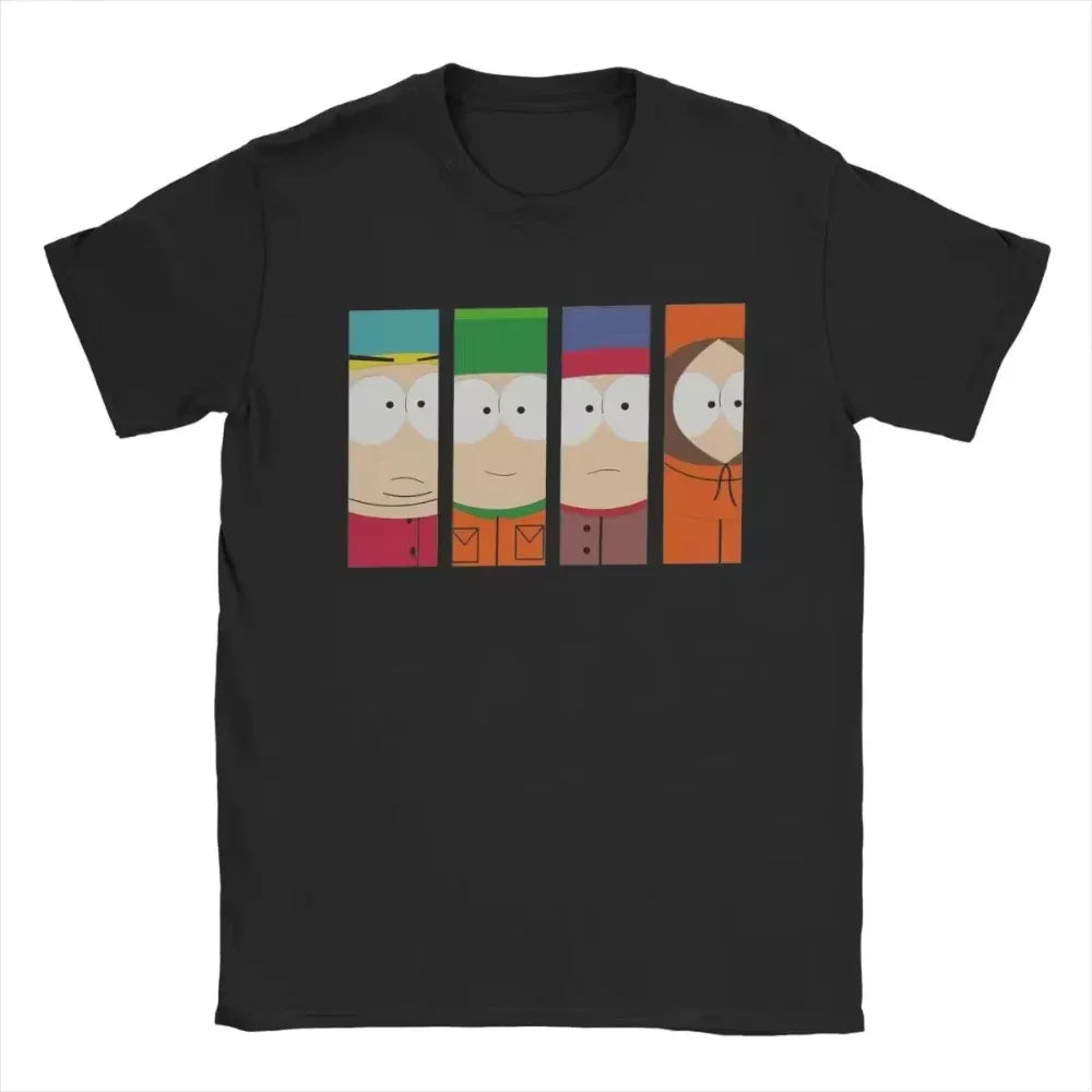 Plus Size New Arrival Mens Clothes Tee Shirt Graphic T-Shirts Men Tshirt for Men Ropa Hombre Crazy South Park Funny Cartoon Cute