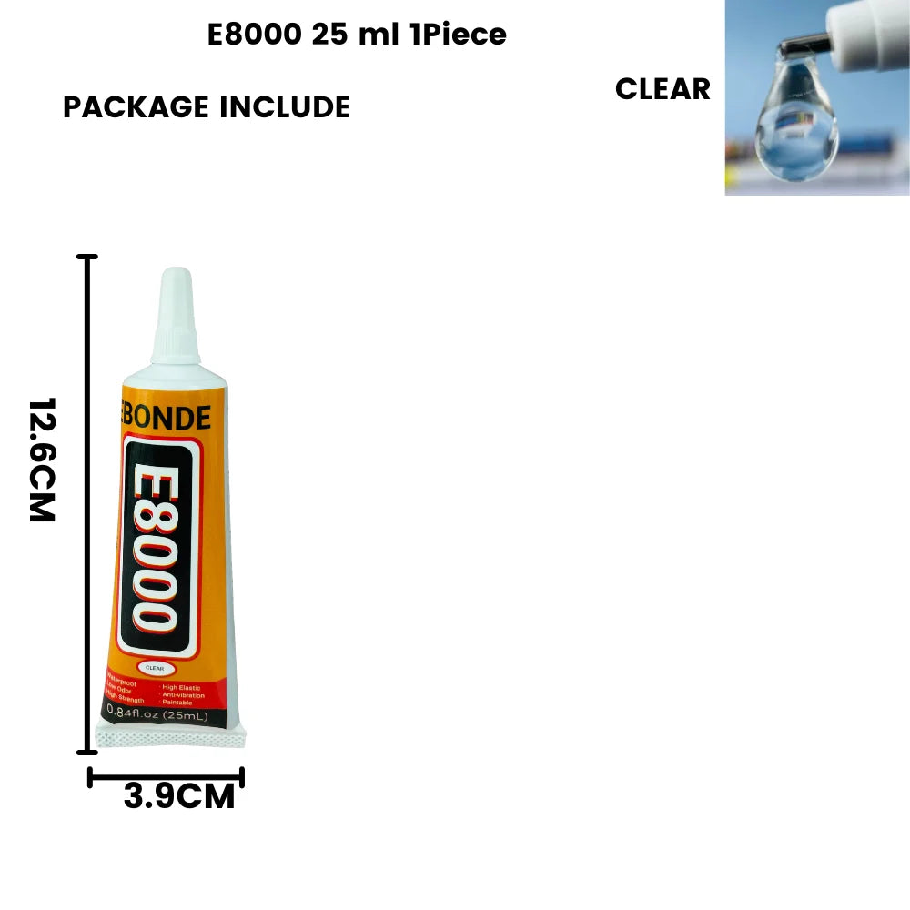 15/50/110mL E8000 Multi-Purpose Liquid Glue Super Strong Adhesive for Jewelry Crafts Rhinestones DIY E-8000 Phone Screen Glass