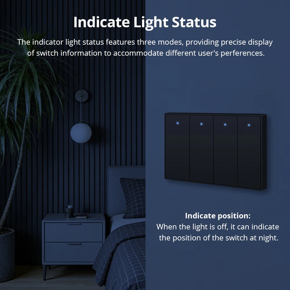 Zemismart Zigbee US AU Wall Light Switch with Neutral 1 2 3 4 6 Gangs Smart Interruptor Work with Tuya Alexa Google Home