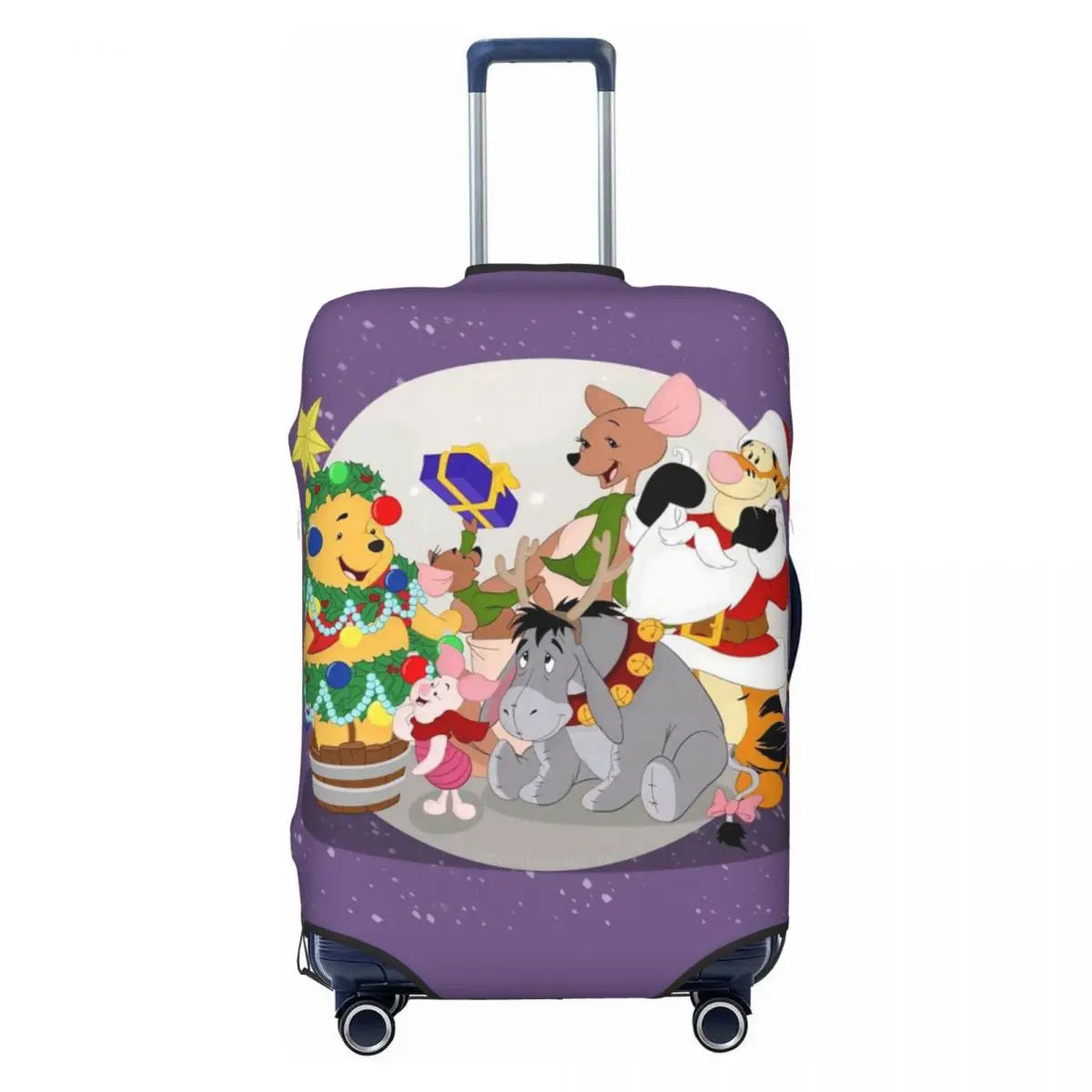 Custom My Friends Cartoon T-Tigger Pooh Luggage Cover Elastic Cartoon Travel Suitcase Protective Covers Suit For 18-32 inch