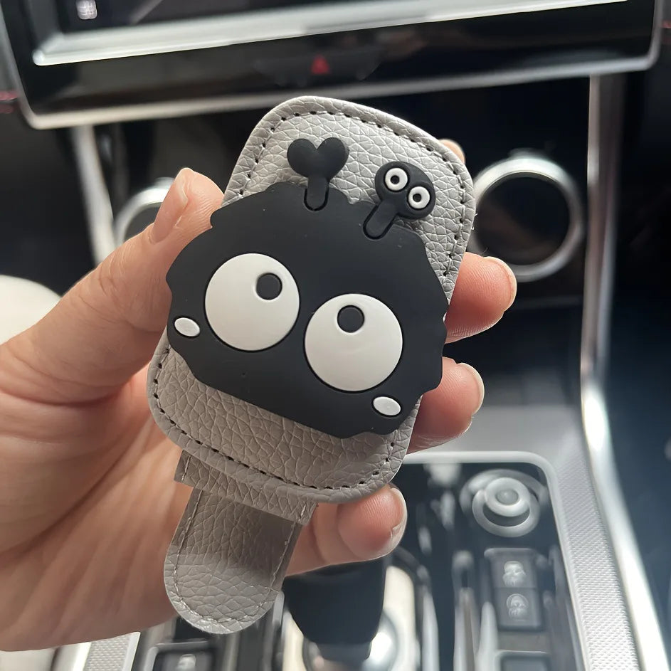 1PCS Cute Car Glasses Clip Car Visor Storage Rack Multifunctional Creative Magnetic  Car Sunglasses Holder Eye Glasses Case