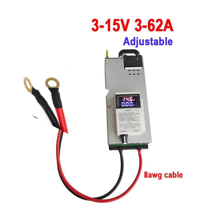 12V 120A Adjustable Charger Lifepo4 3-15v 3-120A 100A 80A 60A 50A 14.6V 4.2V Charger 12.6v 100A Lithium Polymer For Lithium Ion
