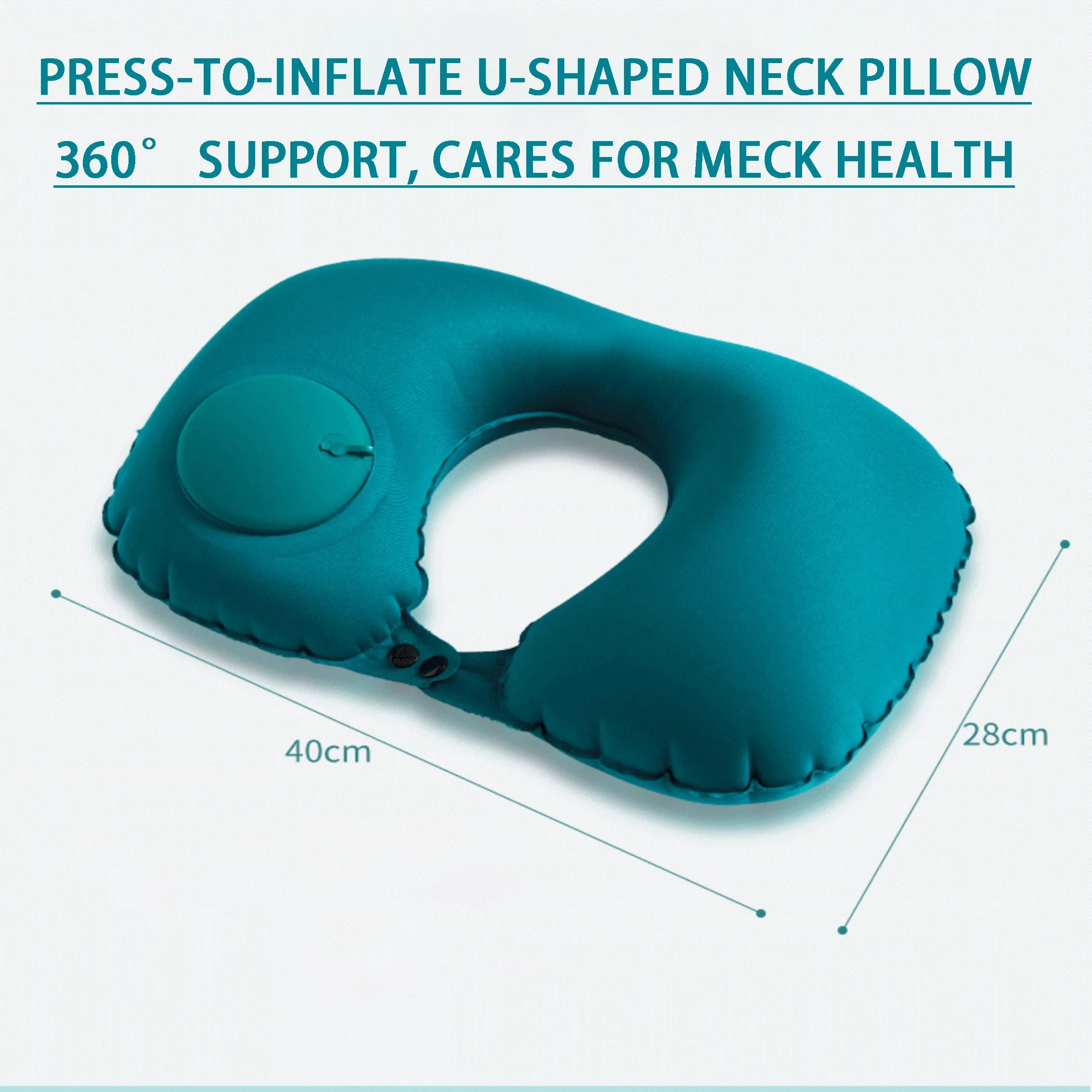 Press type inflatable U-air airplane pillow neck pillow travel pillow core office pillow neck protection U-pillow